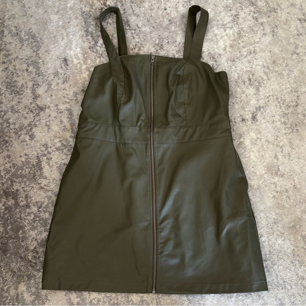 Olive Green Sleeveless Dress